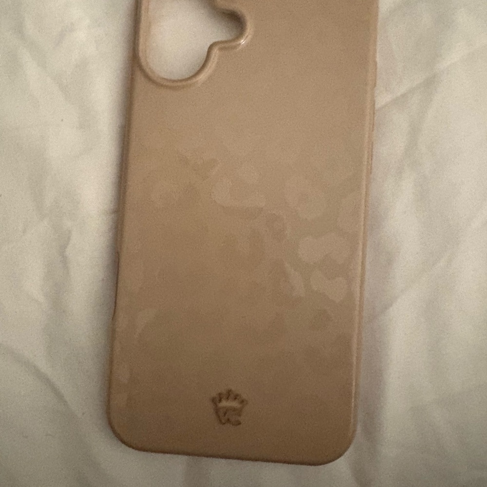 Velvet Caviar Cream Phone Case Minimalist Design